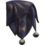LEFT Blue & Gold Jester Shoulder Scarf
