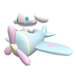 [ left ] Cinnamoroll on a airplane