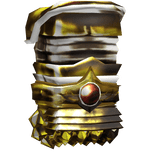 Left Golden Excalibur Armor Arm