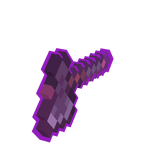 Left Holdable Enchanted HellSteel 8 Bit Nether Axe