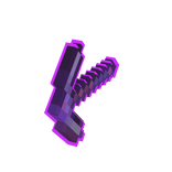 Left Holdable HellSteel 8 Bit Ench Nether Pickaxe
