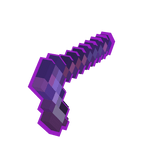 Left Holdable HellSteel 8 Bit Ench Nether Scythe