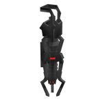 Left Holdable Titan Blaster ( Grey Metal )