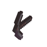 Left Holdeable 8 Bit Hell Steel Pickaxe 🔮 (L)