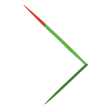 Left Mega Green Leaf Spike 