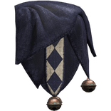 LEFT Navy & Ivory Jester Shoulder Scarf