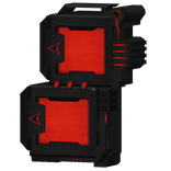 Left PC TITAN Cyber Shoulders (Red)