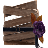 LEFT Shoulder Bandage - Brown Rose Wrap