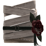 LEFT Shoulder Bandage - White Rose Wrap