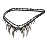 Black Left Tiger Tooth Shoulder Rope