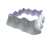 left white ruffles