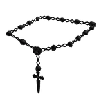 leg rosary rose & dagger black (1.0 & 3.0)