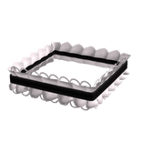 Leg Ruffles Black & White L ♥