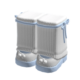 🍀Leg Warmers w Pom Platform - Sky Blue