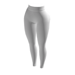 Leggings White Baddie Skinny Sport Gym 2000s Y2K