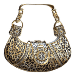 Leopard Cheeta Gold Y2K 2000 Luxury Designer Purse