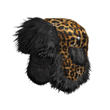 leopard chunky fluffy fur ushanka