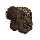 leopard chunky fluffy fur ushanka
