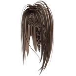 Leopard layered fringe hair