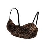 Leopard Leather Balcony Crop