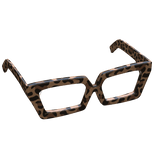 Leopard Print Oversized Cat Eye Glasses