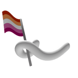 Les Pride Cat Tail in White