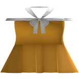 Levy yellow white cute bow dress