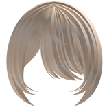 Light Blonde Cozy Side Swept Bangs