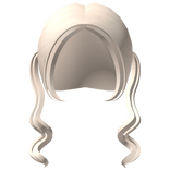 ♡ Light Blonde Cutesy Kawaii Curly Swirly Pigtails