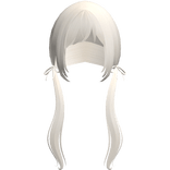 Light Blonde Pigtails Bows Long W Bangs