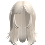 light blonde wolfcut layered hair