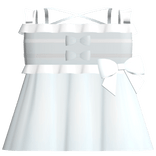 ♡꒰ light blue and white ruffled baby doll dress