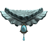 Light Blue Jester Neck Ruffle 3.0