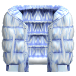 Light Blue Leather Puffer Jacket (1.0)