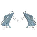 Light Blue Silver Ornate Royal Cloak