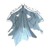 Light Blue Silver Ornate Royal Dress