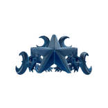 Light Blue Star Queen Emperor Crown of the Night