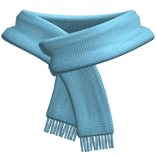 Light Blue Winter Scarf 3.0