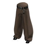 Light Brown Baggy Archive Vintage Jeans w Keychain