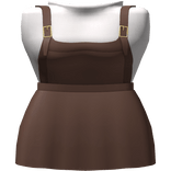 Light Brown Basic Pinafore Dress