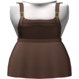 Light Brown Basic Pinafore Dress