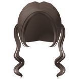 ♡ Light Brown Cutesy Kawaii Curly Swirly Pigtails