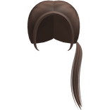 Light Brown Cutesy Kawaii Straight Side Ponytail