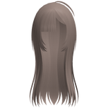 light brown long vampire hair w/ hime bangs