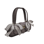 Light brown ribbon buckle bag