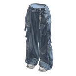 Light Cargo Jeans with Straps and shoes