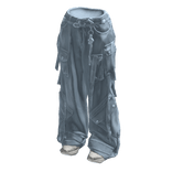 Light Cargo Jeans with Straps and Shoes