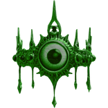 Light Green Angel Eye Crystal Goth Crown