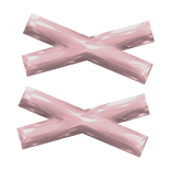 Light Pink Crossed X Hair Clip Decora (Left)