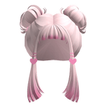 Light Pink Cute Short Pony Buns - RBCs